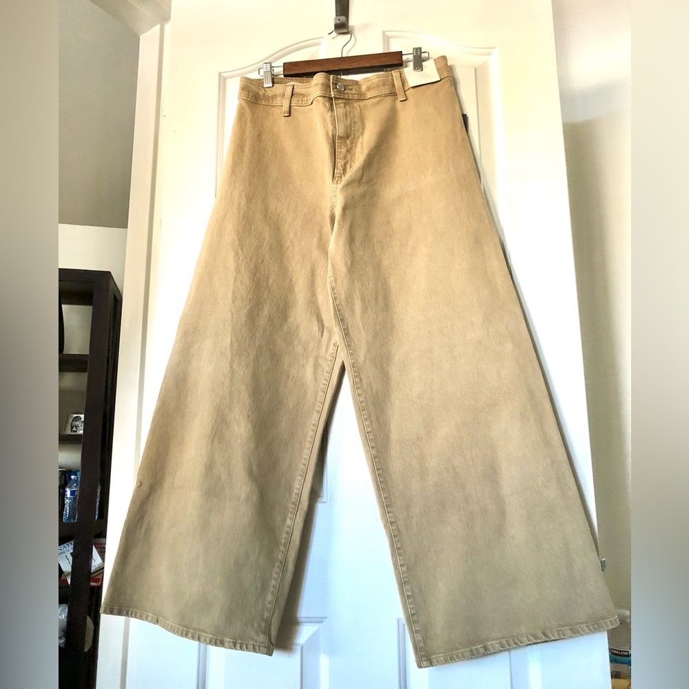 NWT Universal Thread Wide-Leg DENIM Pants in Mustard